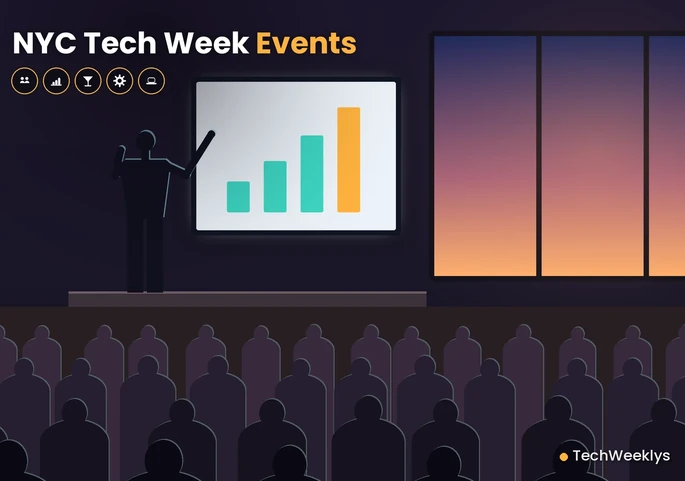 NYC Tech Week: How New York Turned One Chaotic Week Into the Biggest Founder Gathering on the East Coast 1 Panel and pitch stage during NYC Tech Week, New York's biggest founder gathering