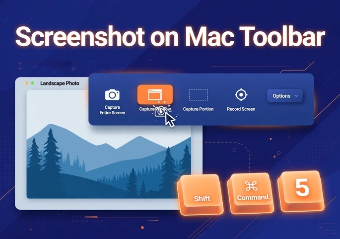 How to Use Keyboard Shortcuts on Mac: 60+ Shortcuts That Save Time 2 Screenshot on Mac using Shift Command 5 toolbar